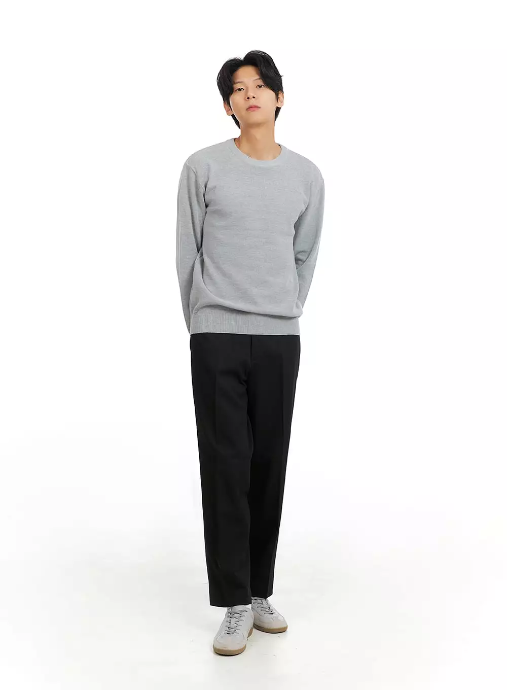 Men's Basic Crew Neck Sweater IA402