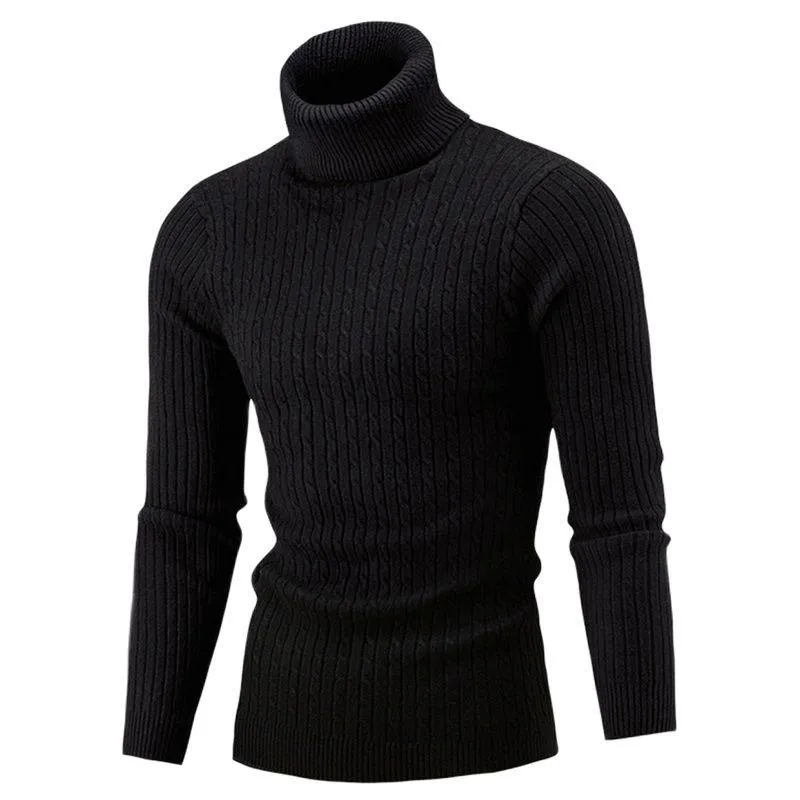 Men's Knitted Turtleneck Sweater