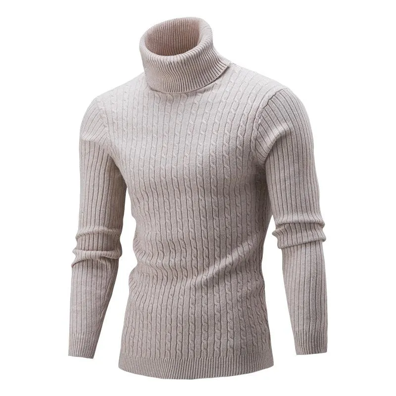 Men's Knitted Turtleneck Sweater