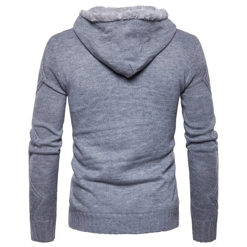 Men's Sweater Buckle Winter Cardigan