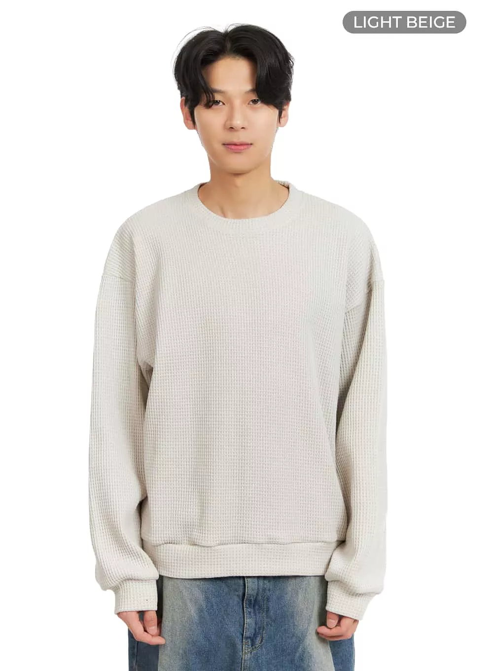 Men's Waffle Knit Sweater IA402