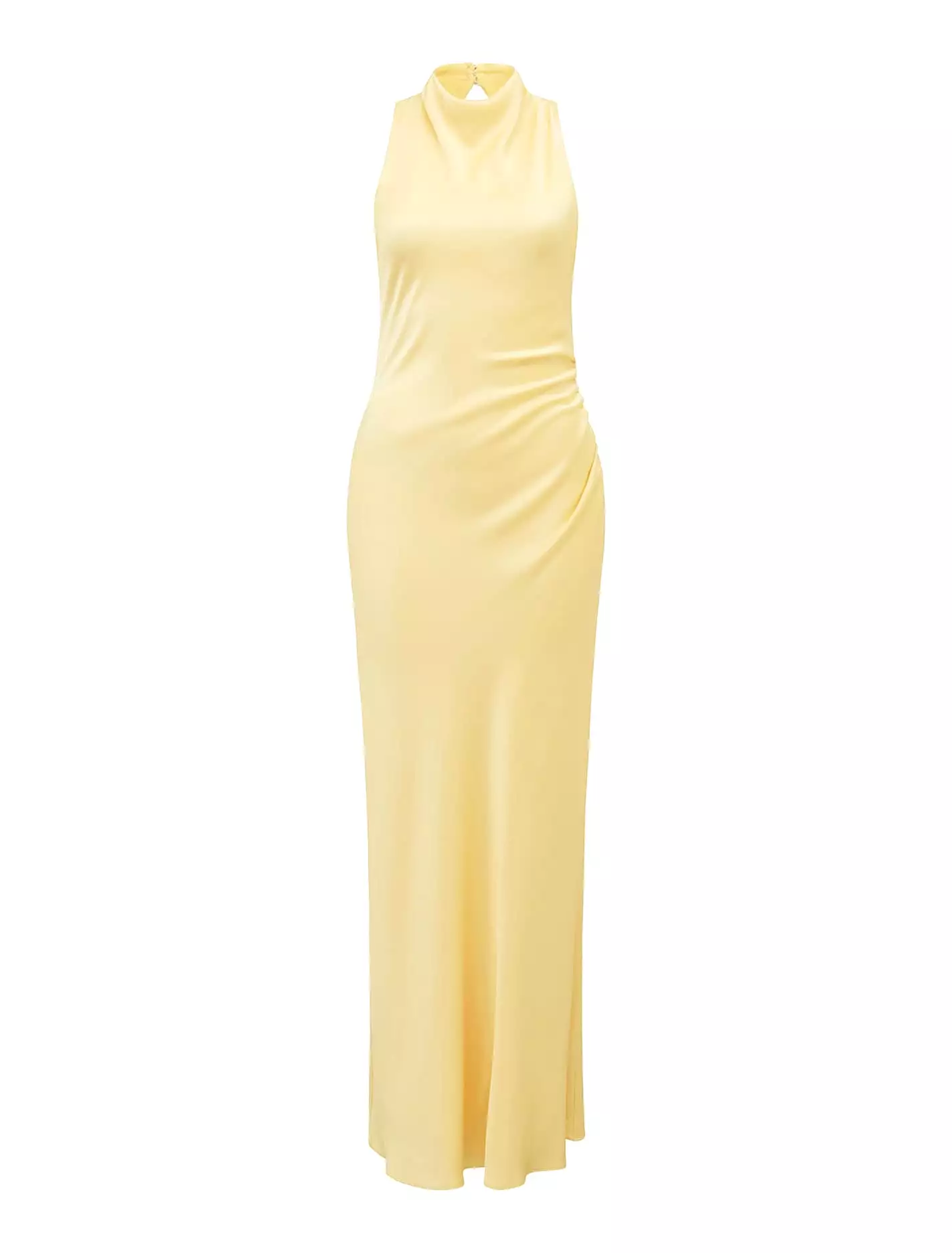 Michelle Open Back Satin Maxi Dress