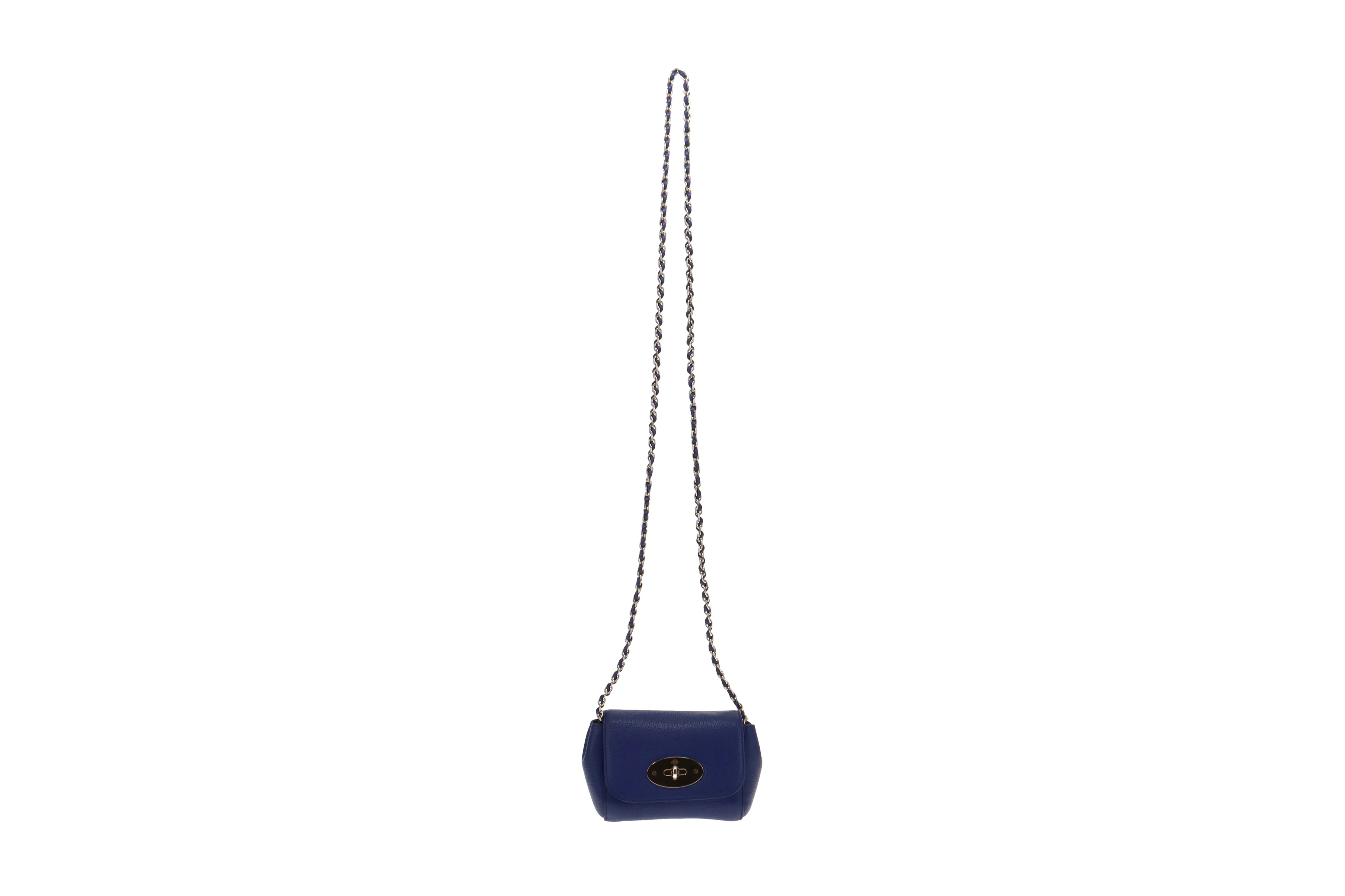 Mulberry Indigo Blue Leather Mini Lily