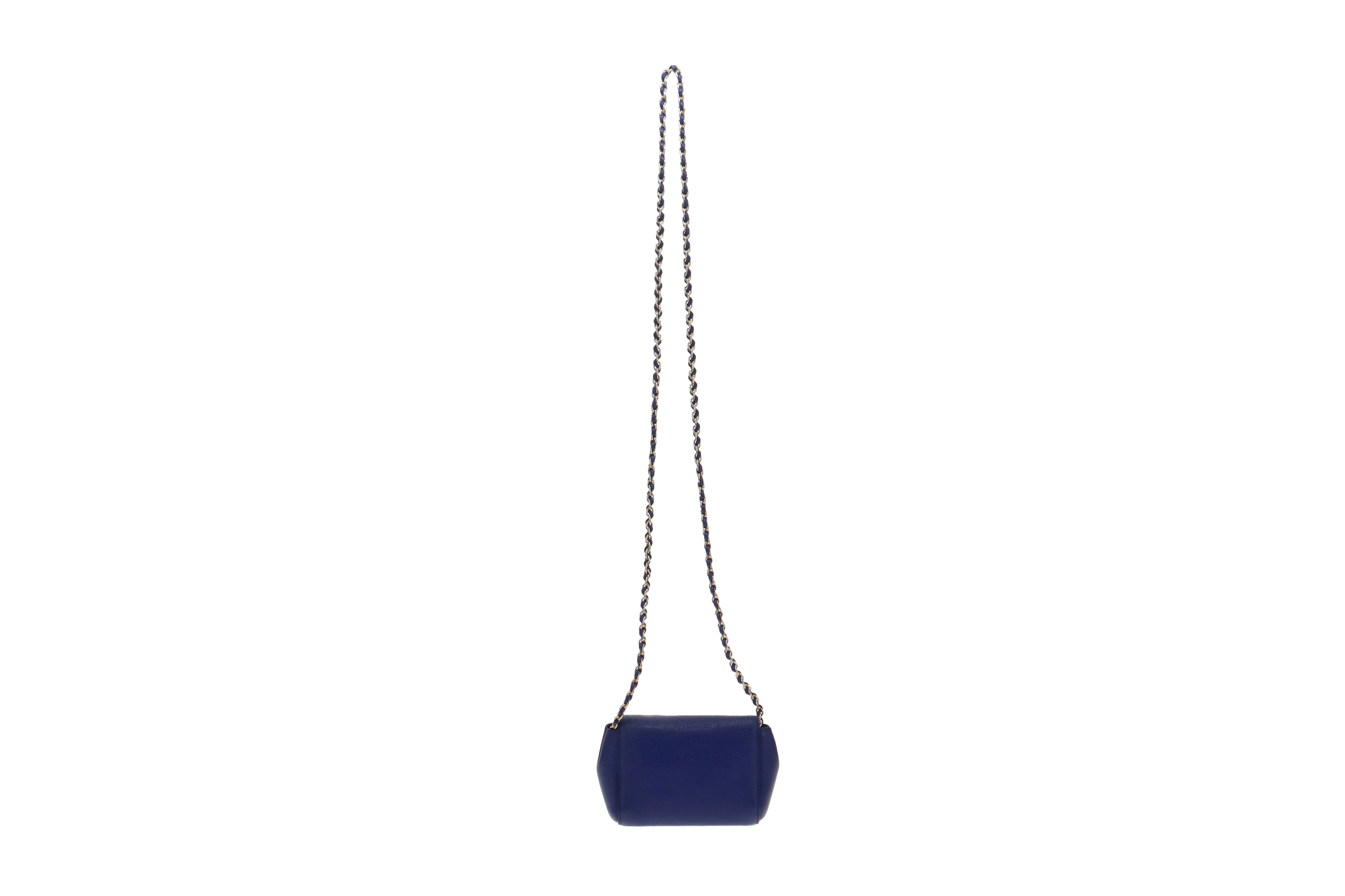 Mulberry Indigo Blue Leather Mini Lily