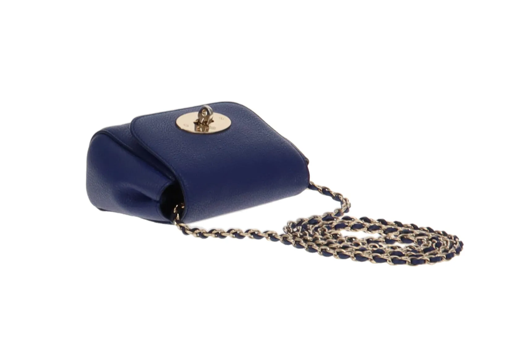 Mulberry Indigo Blue Leather Mini Lily