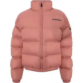 Napapijri Womens Box Cropped Puffer Jacket in Pink