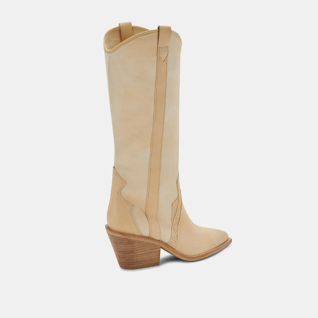 NAVENE Booties Vanilla Nubuck | Vanilla Nubuck Western Boots– Dolce Vita 6645171322946