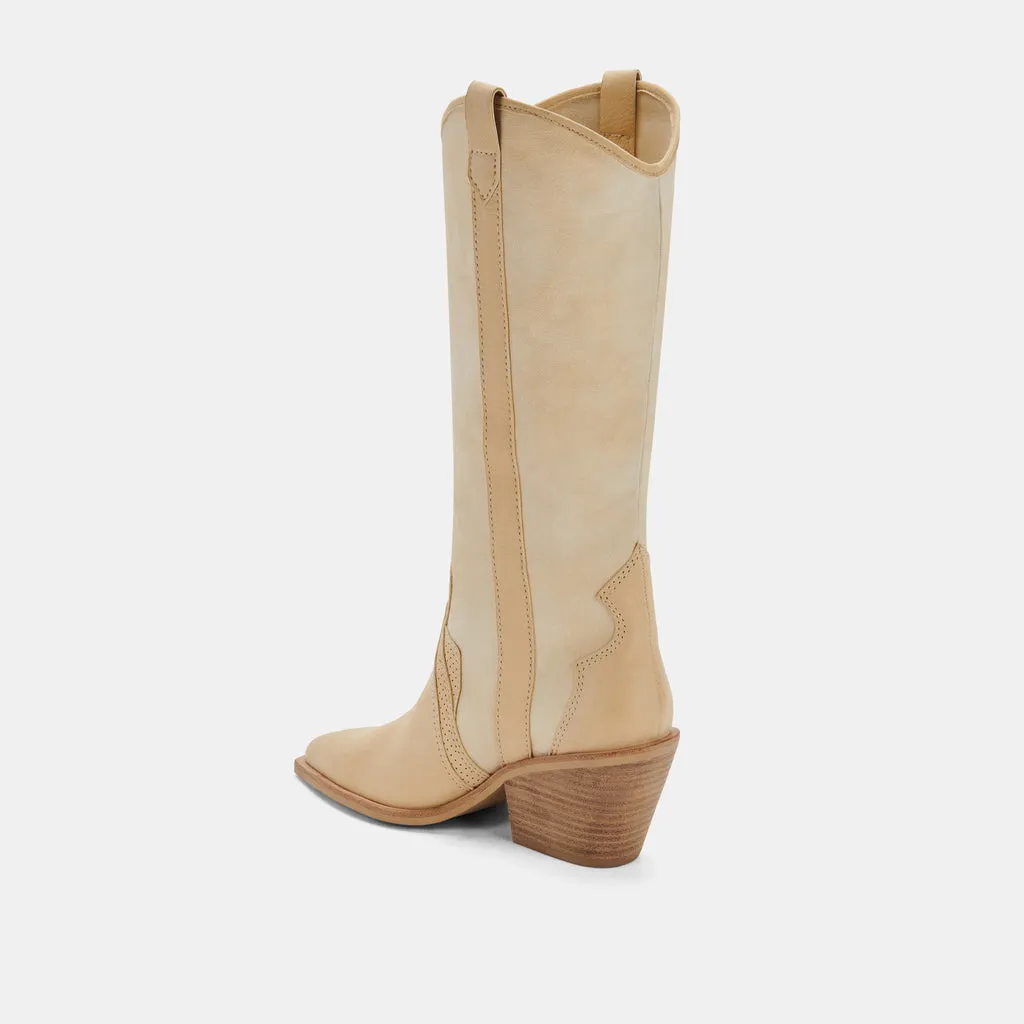 NAVENE Booties Vanilla Nubuck | Vanilla Nubuck Western Boots– Dolce Vita 6645171322946