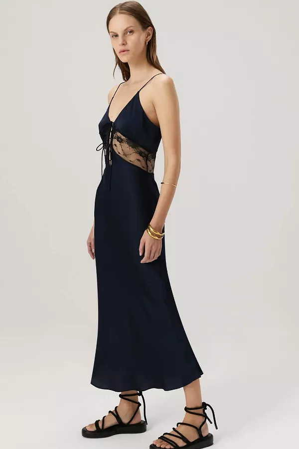 Navy & Black Lonnie Midi Dress