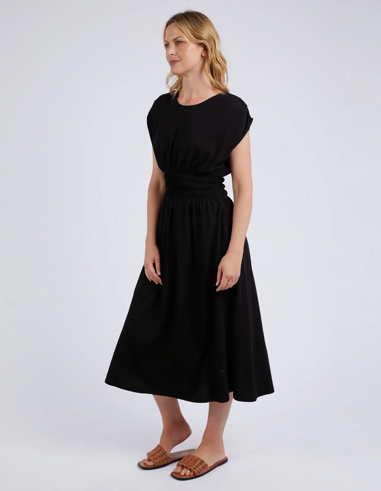 Nelle Midi Dress Black