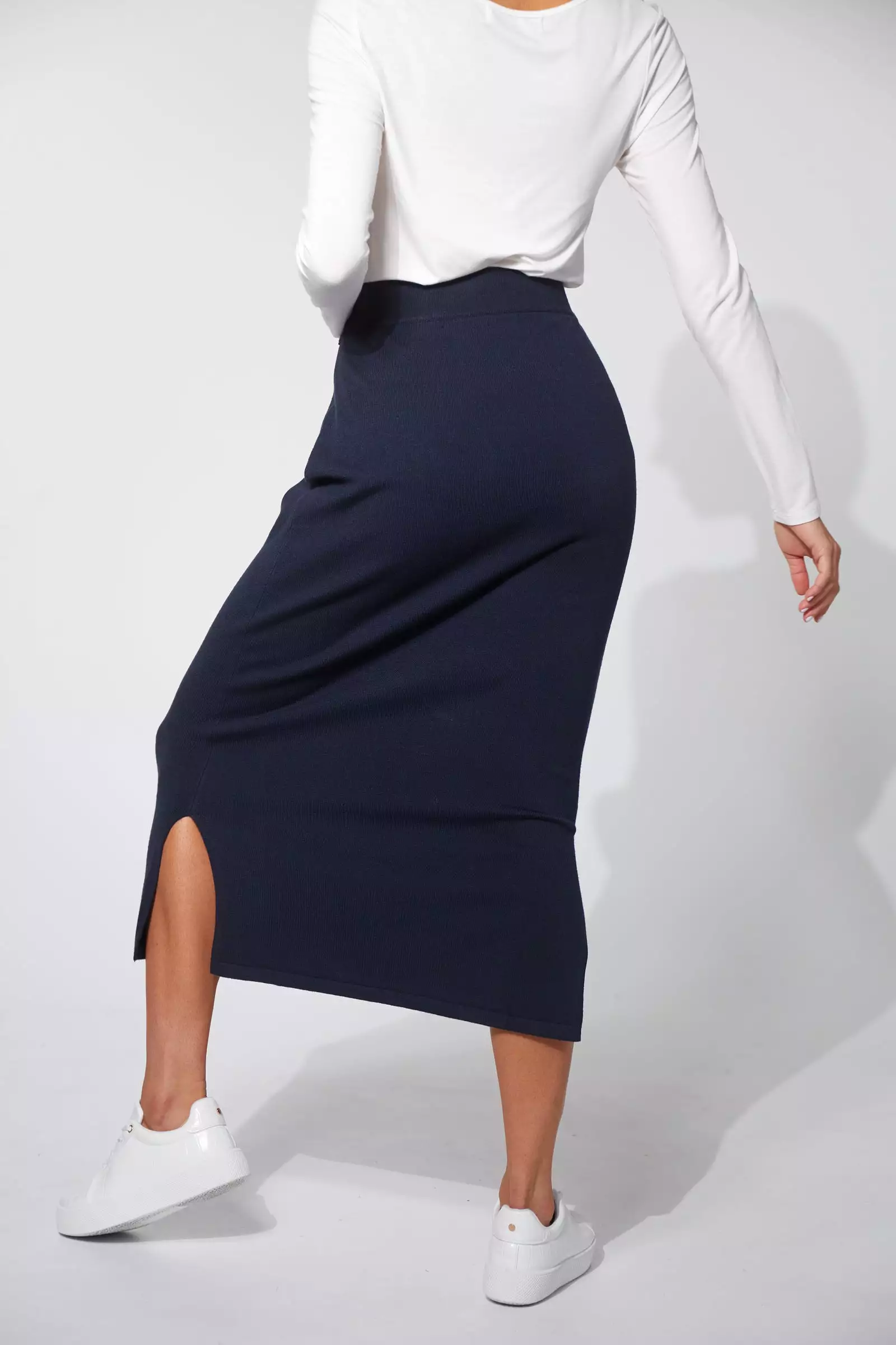 Nikolai Knit Skirt -  Midnight Navy