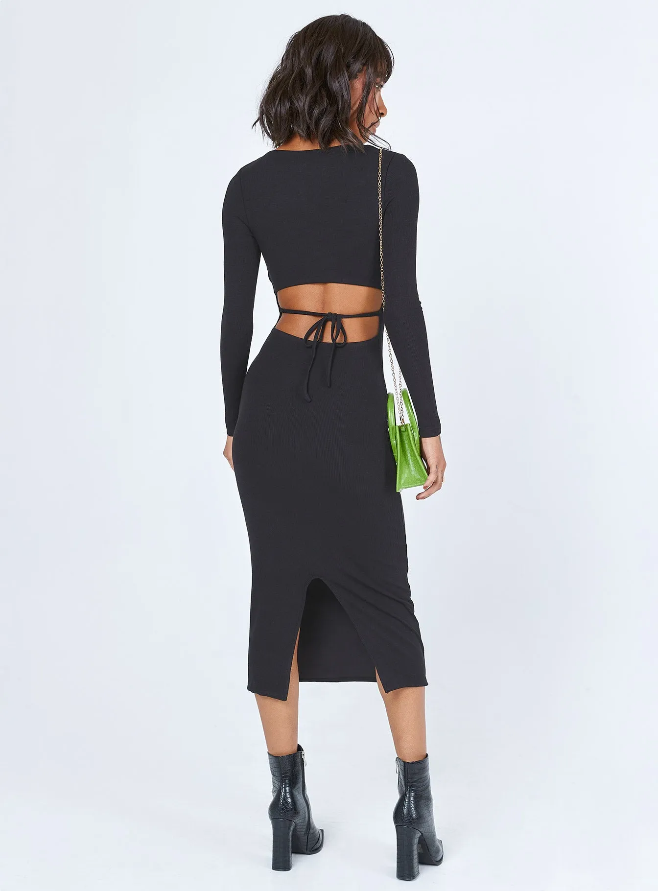 Nolan Midi Dress Black Tall