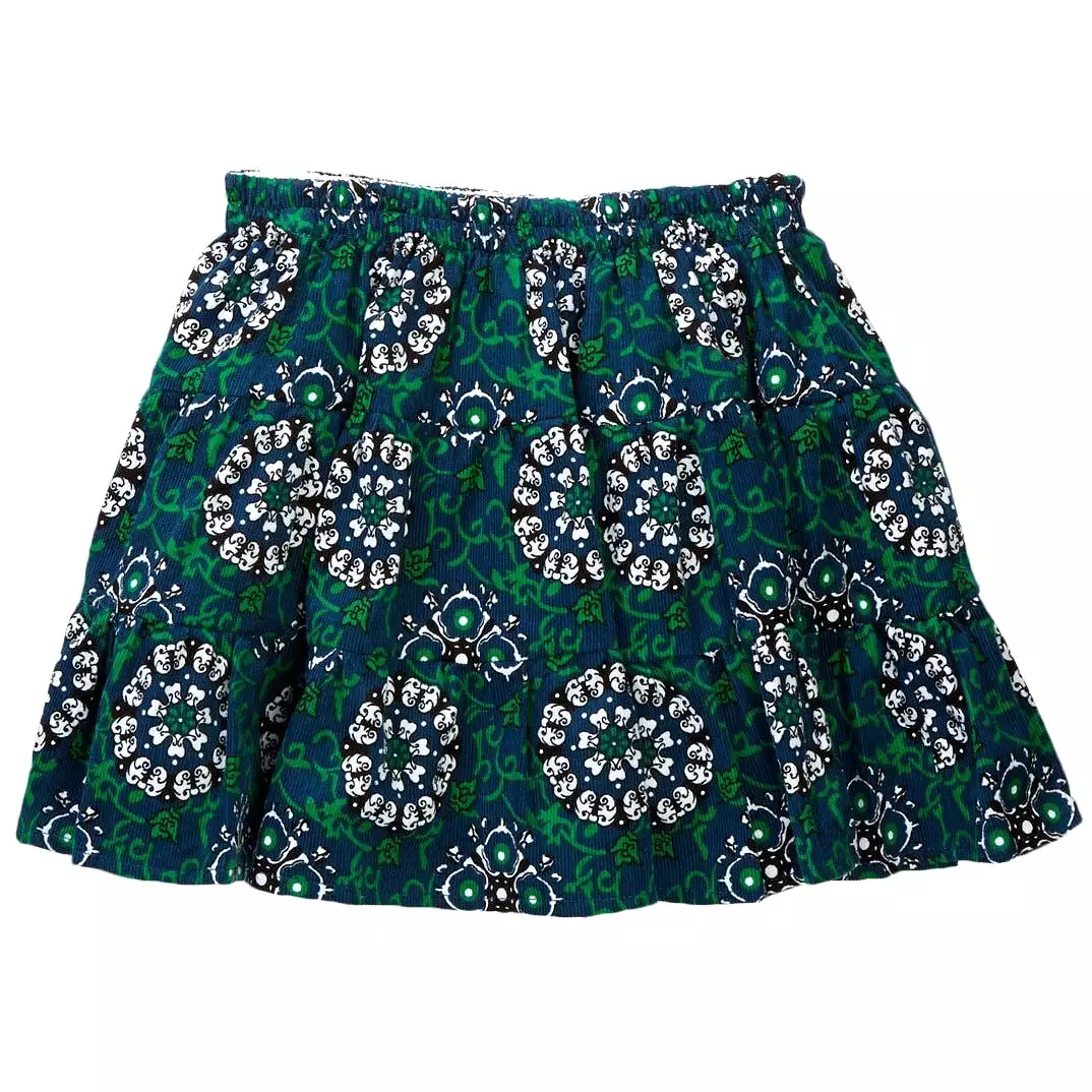 Paisley Corduroy Skirt