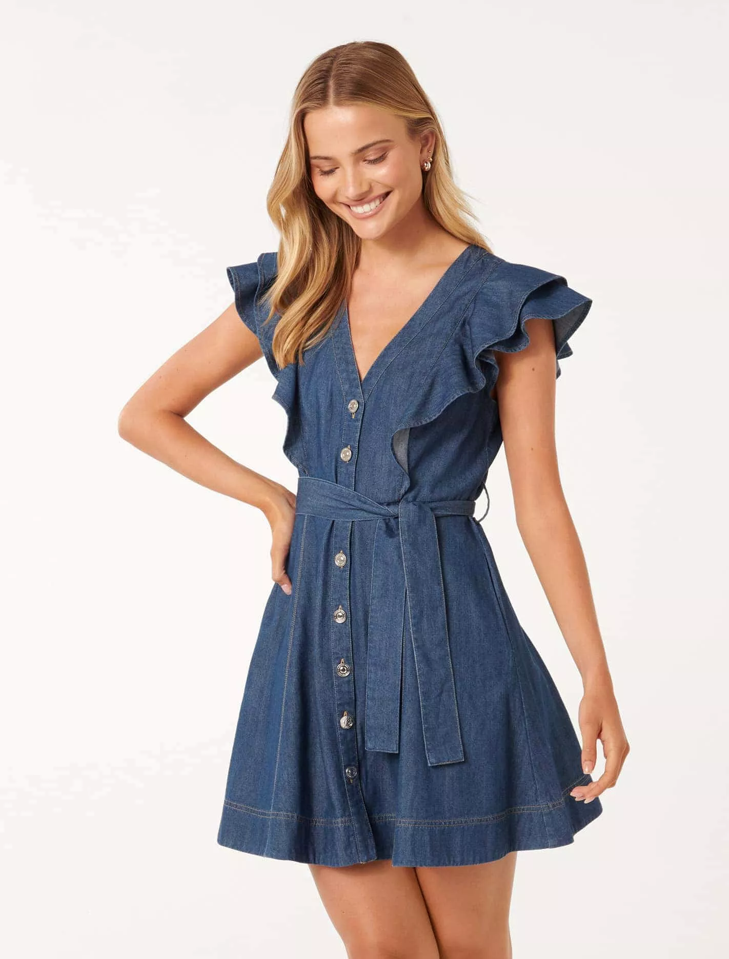 Penelope Denim Mini Dress