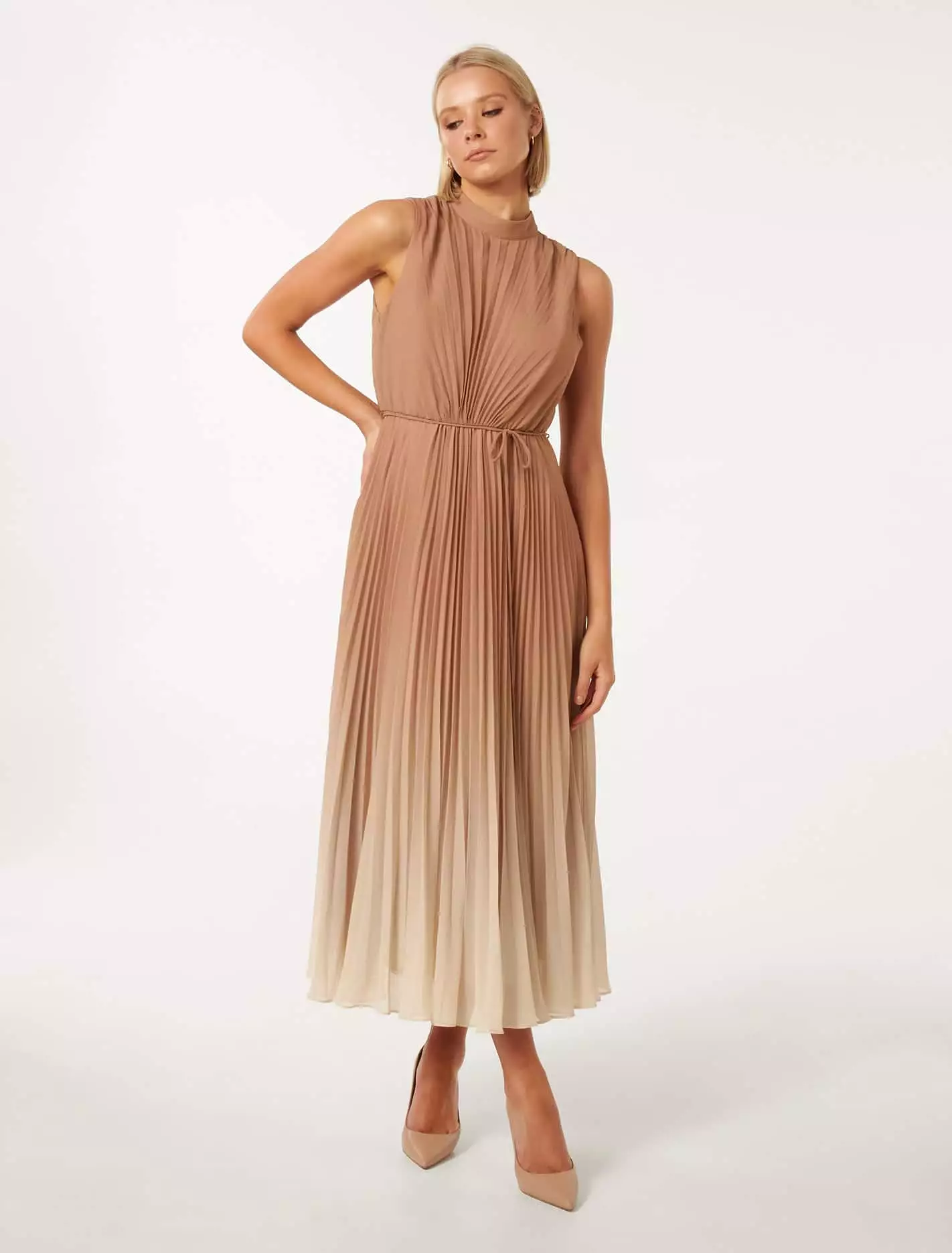 Phillipa Pleated Midi Dress