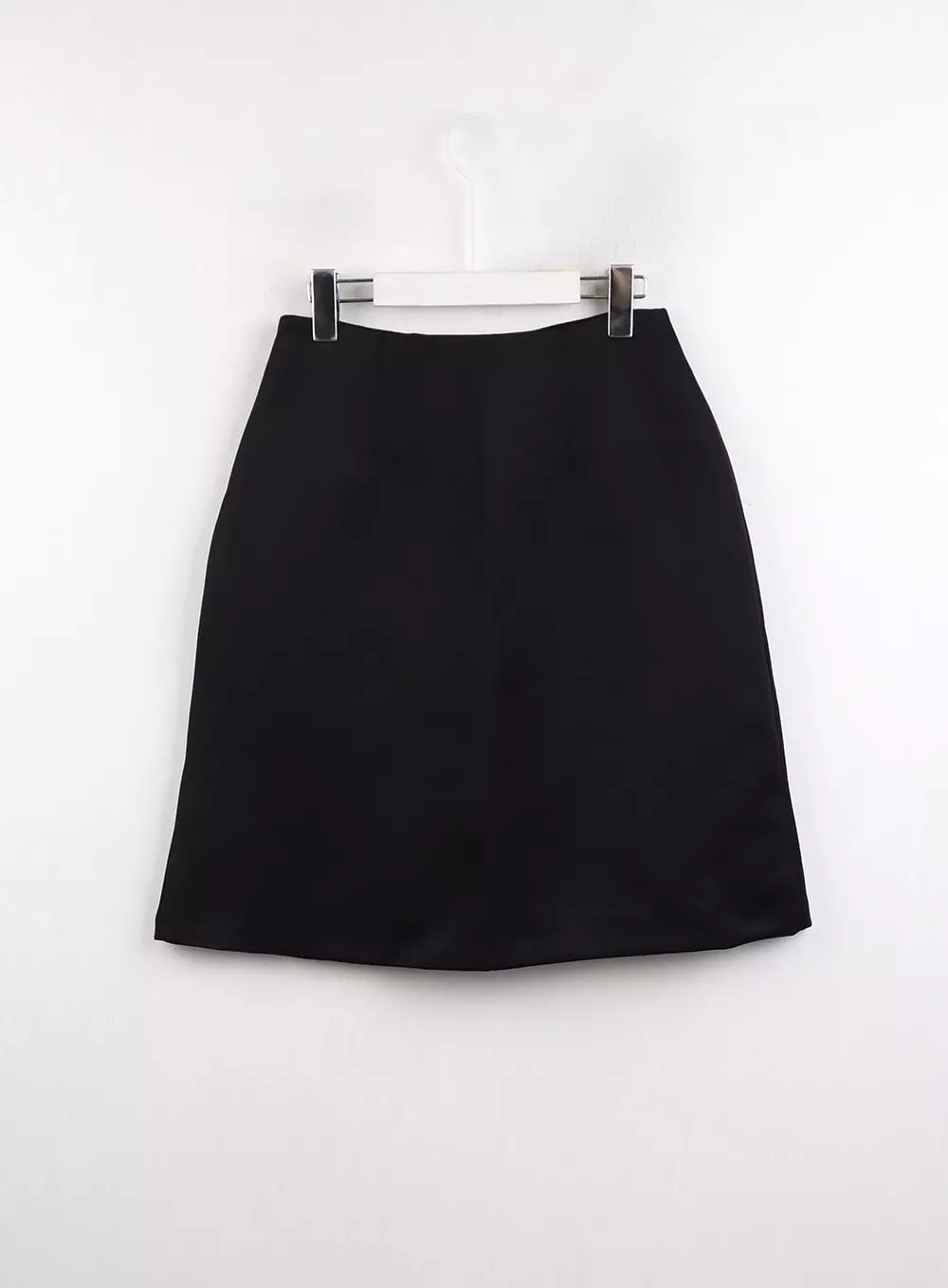 Pleated Mid-Length Solid Skirt CJ417