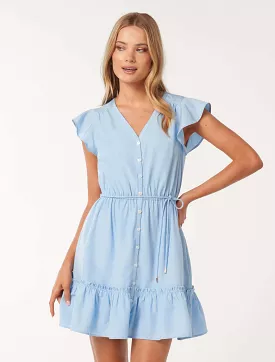 Rahnee Frill Hem Mini Dress