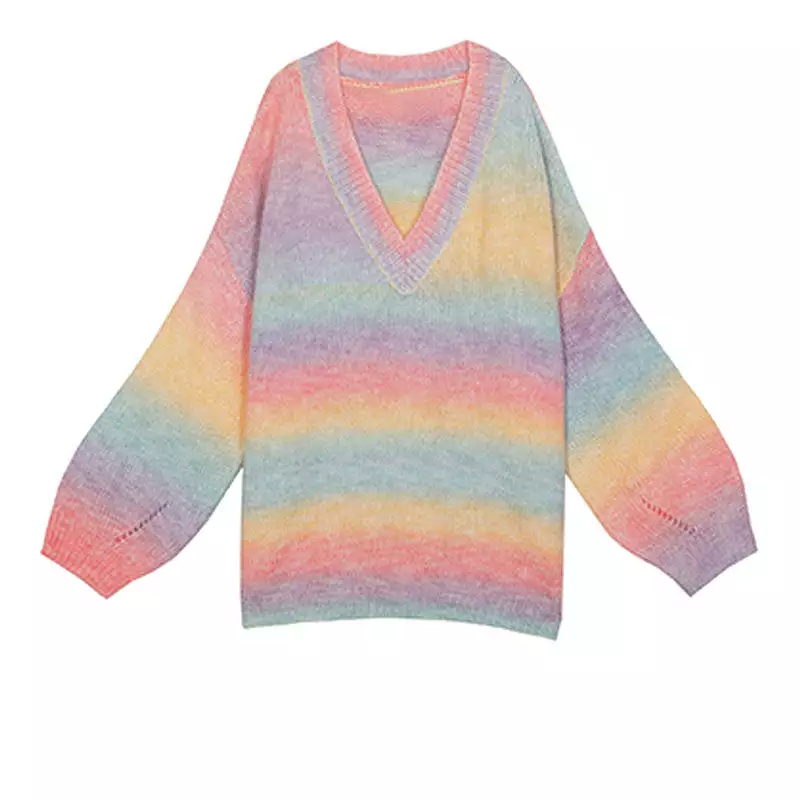 Rainbow Knitted Sweater AD12646