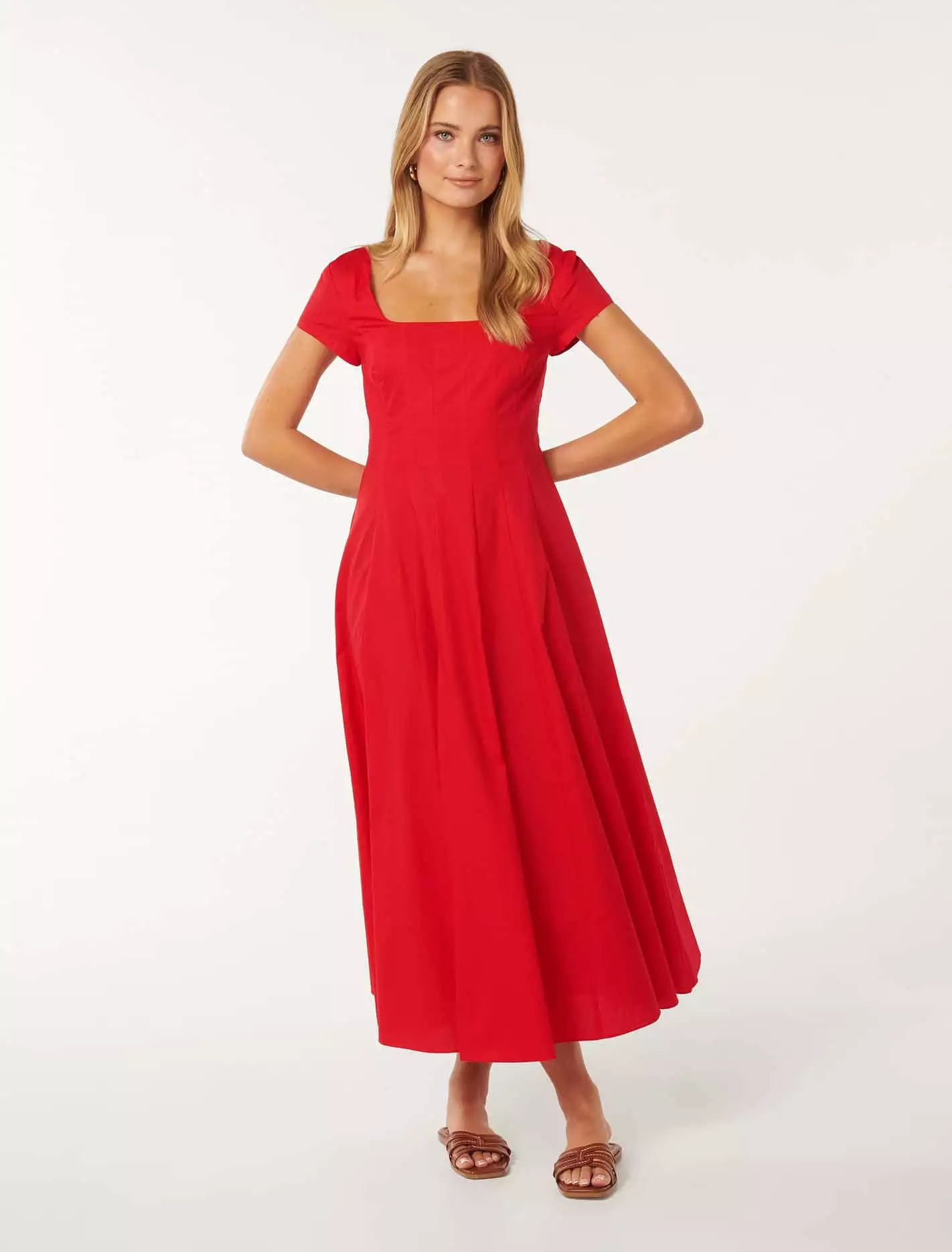 Raleigh Cap Sleeve Midi Dress