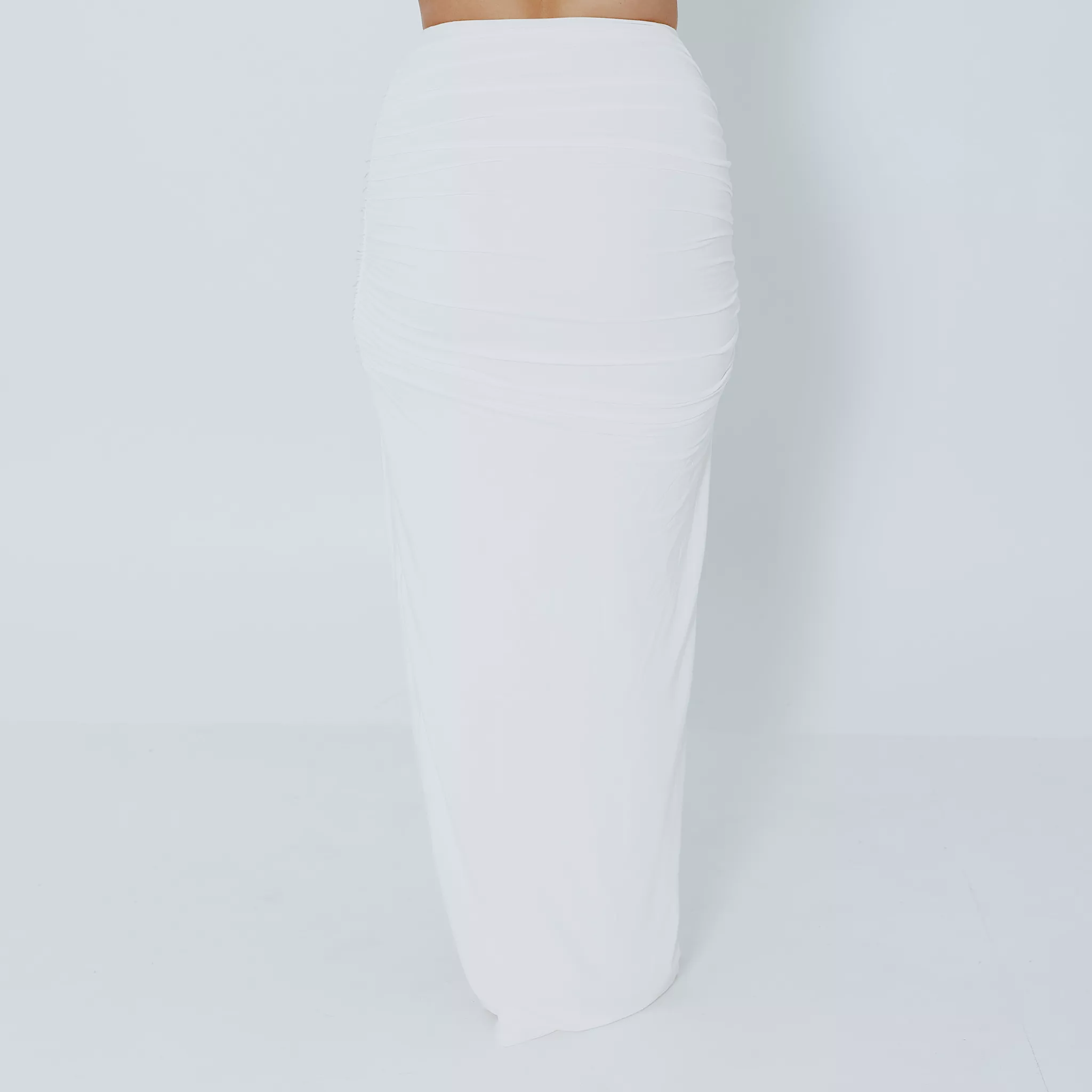 Ruched Maxi Skirt