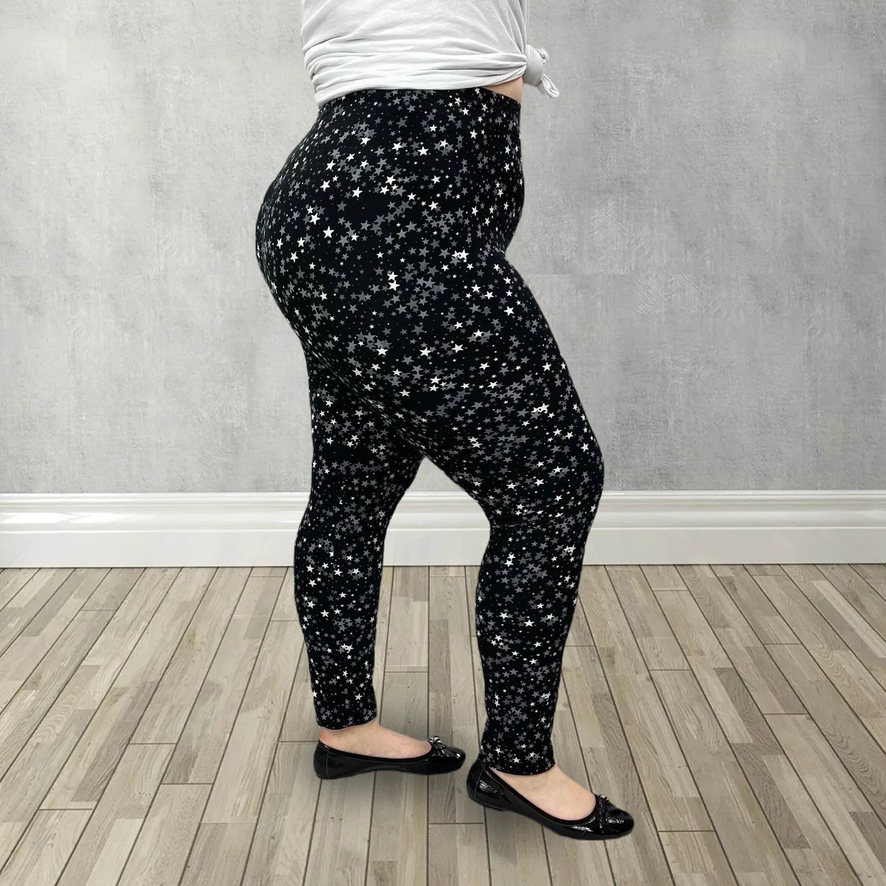 Star Filled Night Print Soft Leggings