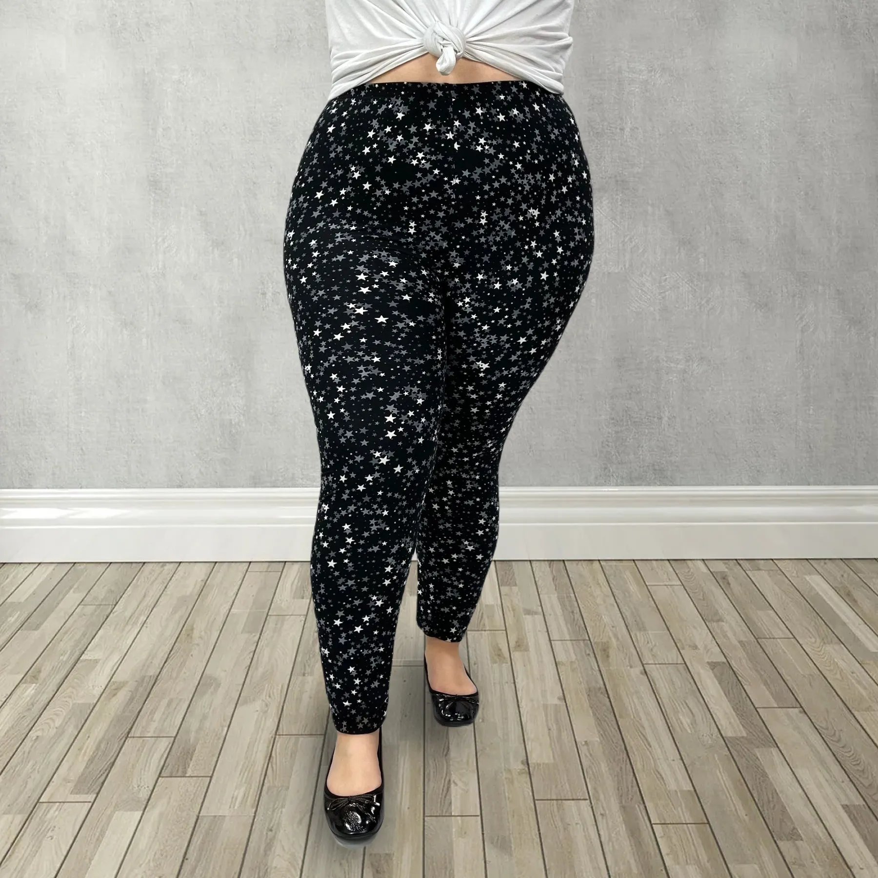 Star Filled Night Print Soft Leggings