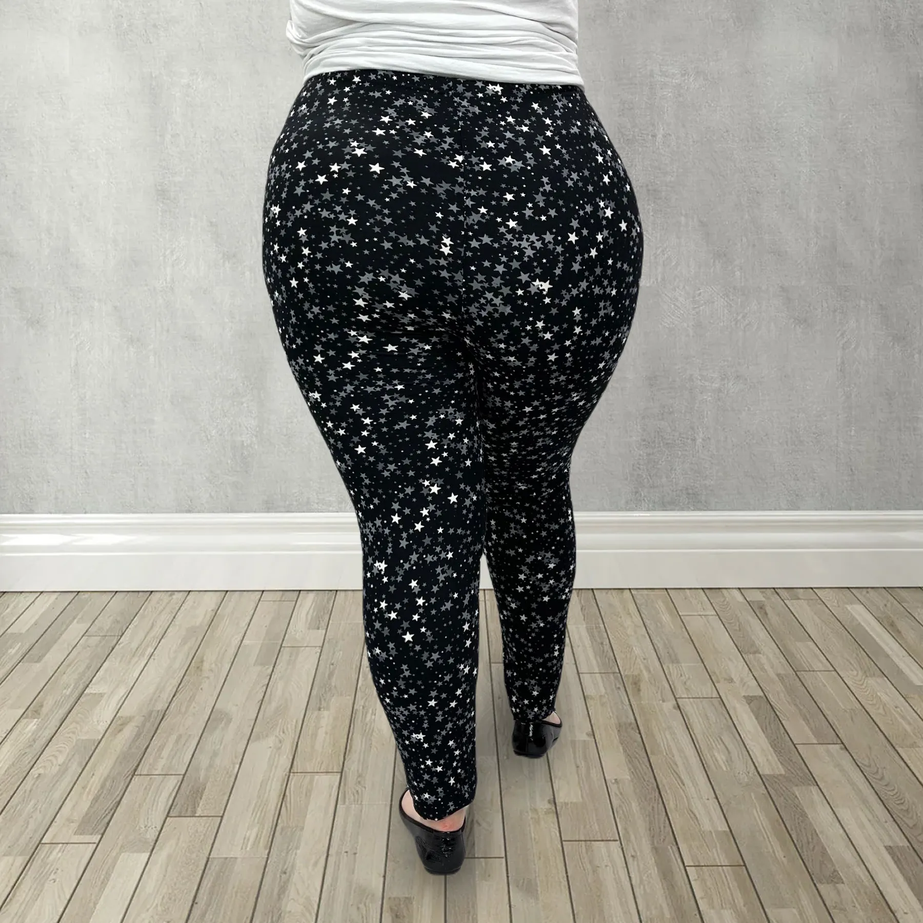 Star Filled Night Print Soft Leggings