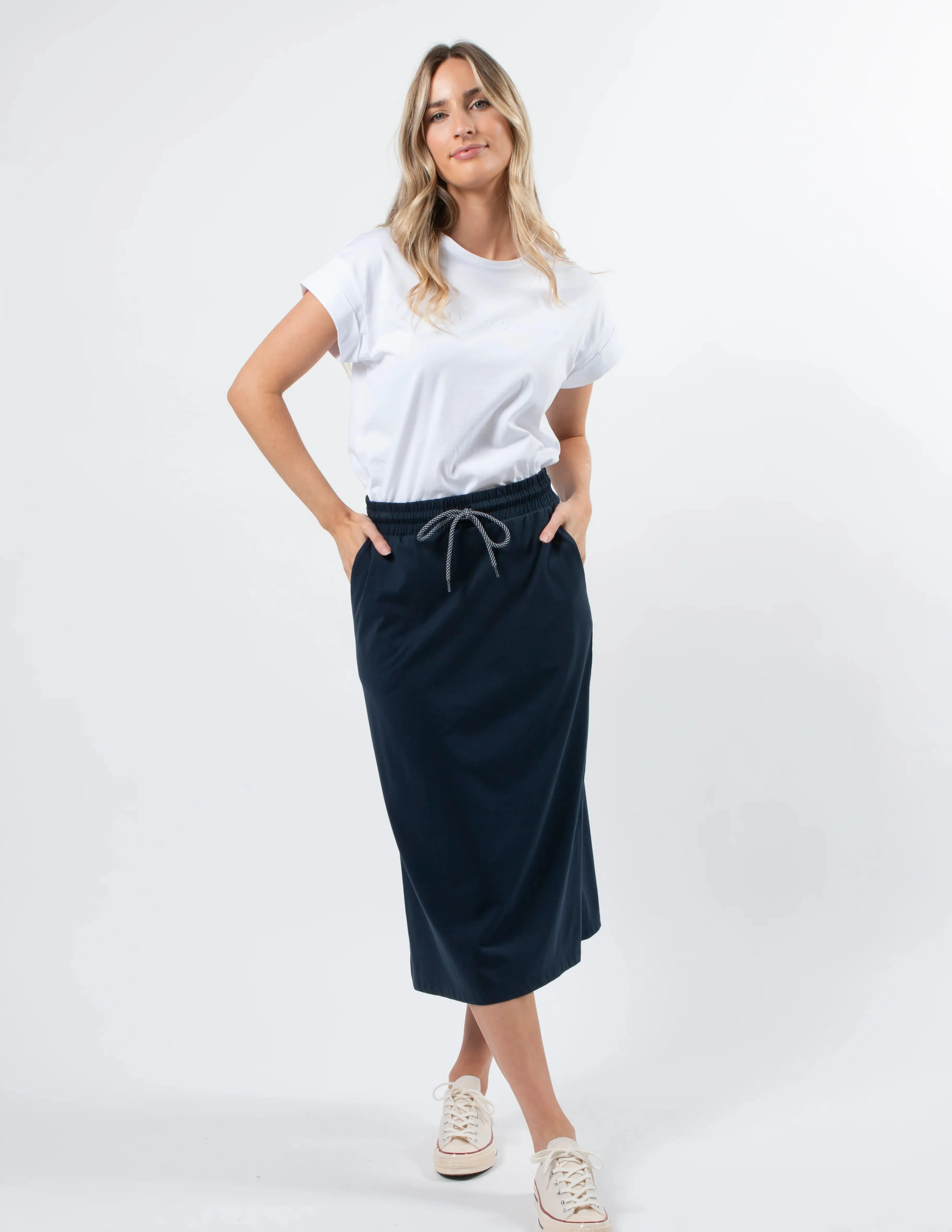 STELLA & GEMMA ESSENTIALS SKIRT NAVY