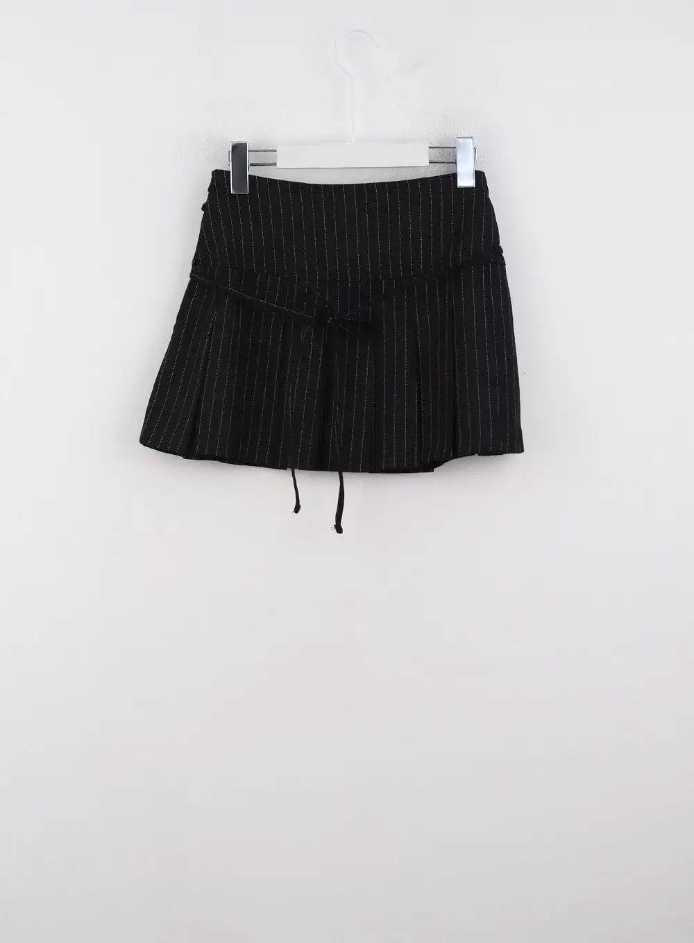 Stripe Pleated Mini Skirt CD301