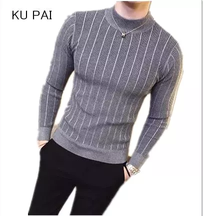 Striped Pattern Sweater For Men