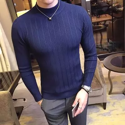 Striped Pattern Sweater For Men