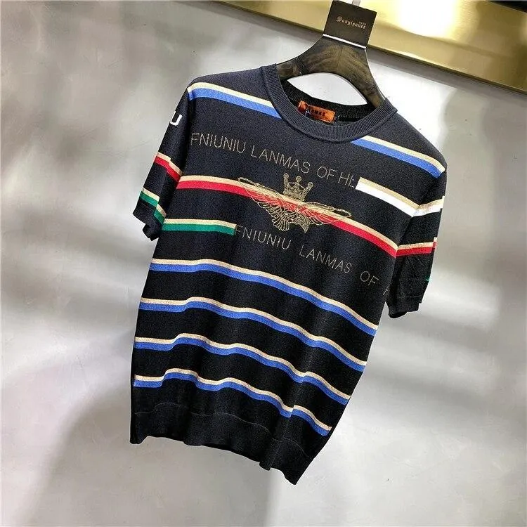 Striped Sweater Top For Men