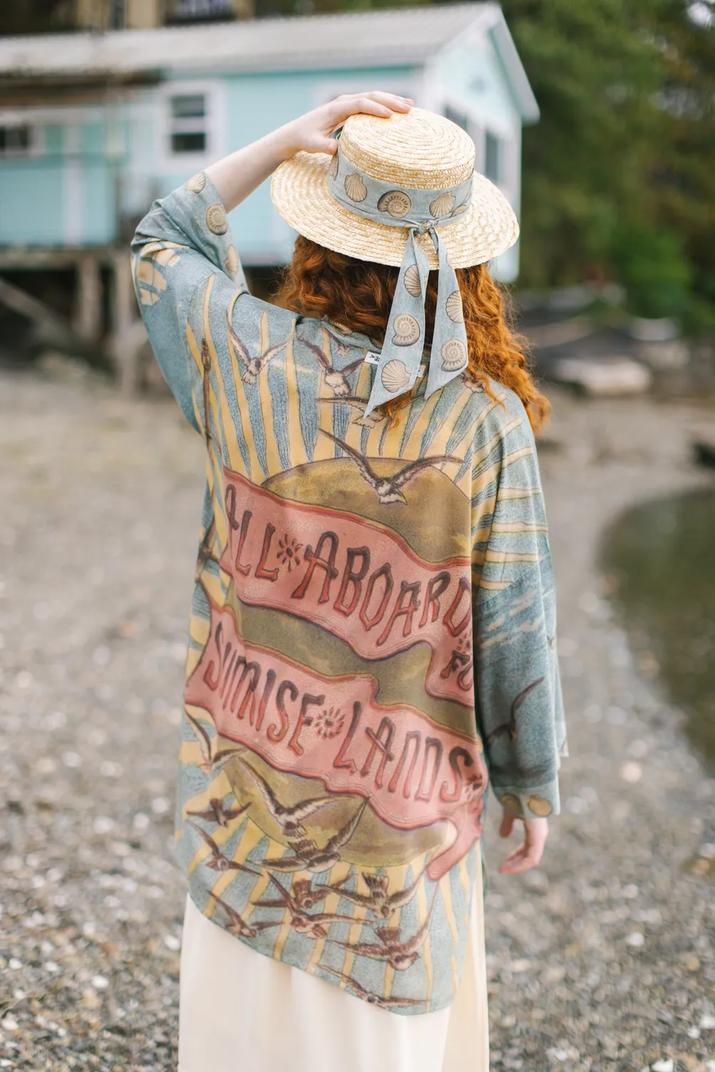 Sunrise Land Artisan Bamboo Duster Robe Kimono