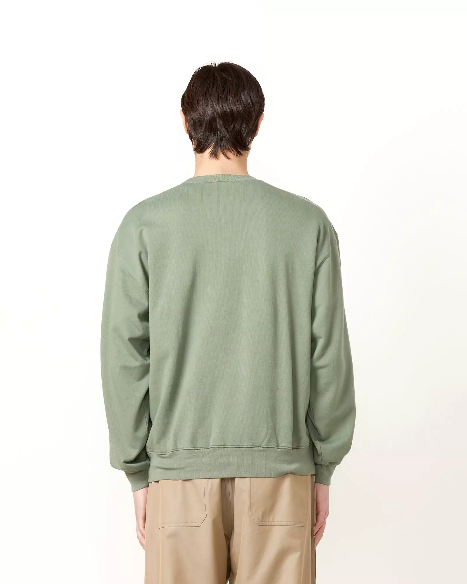 Super Gauze Sweat Pullover in Dusty Green