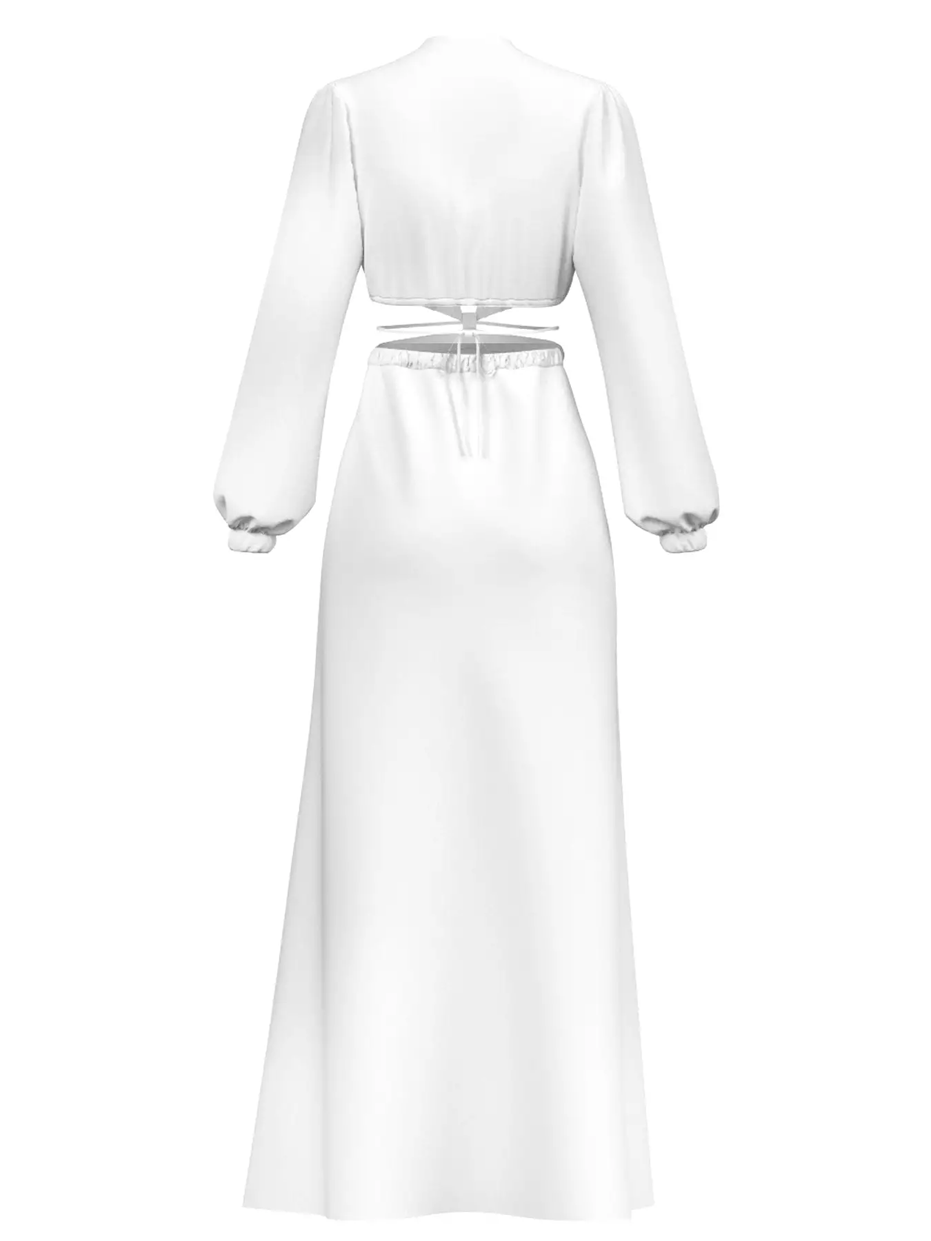 Sustainable Amal Dress - Solid Blanc