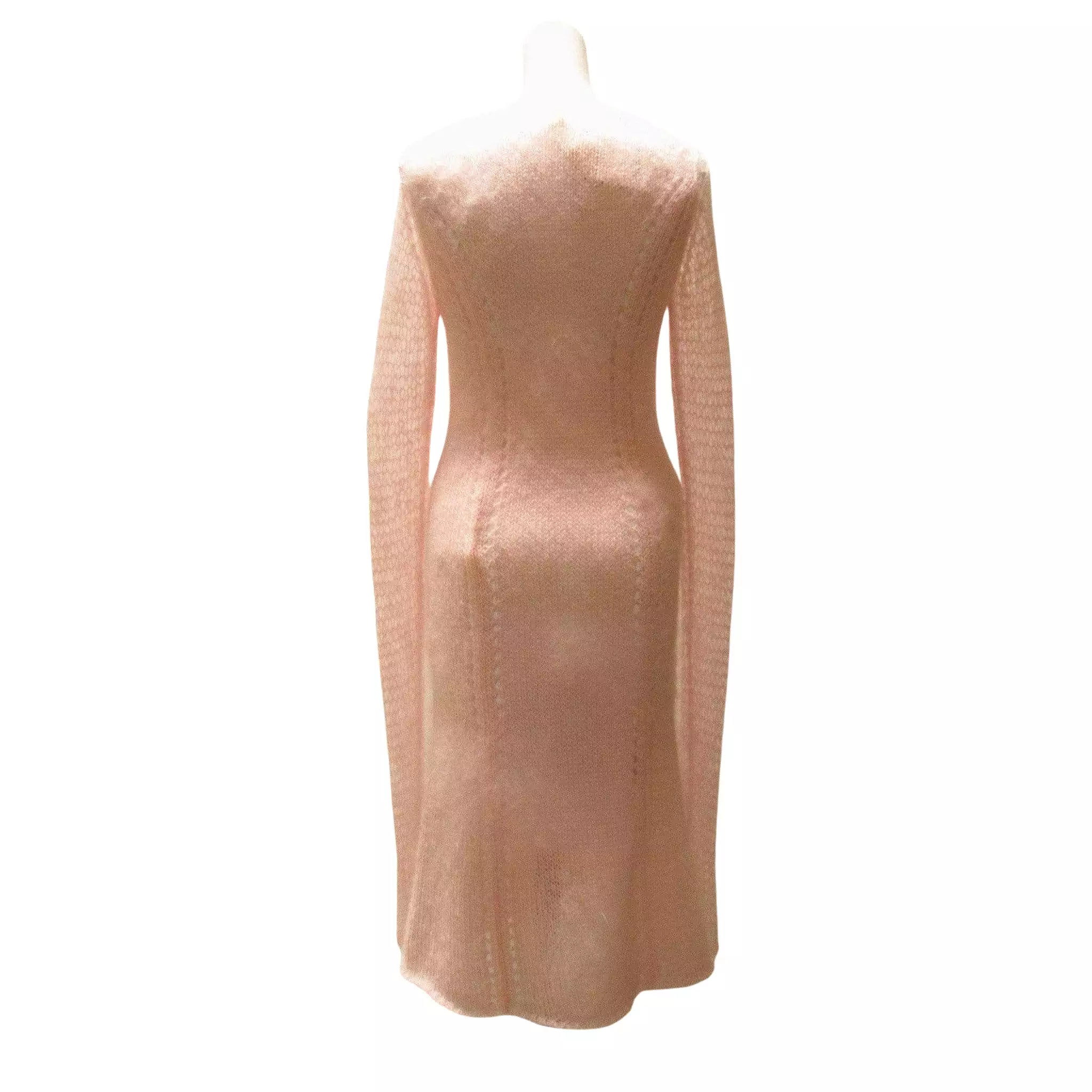 TAO Comme Des Garons Pink Mohair Sweater Dress