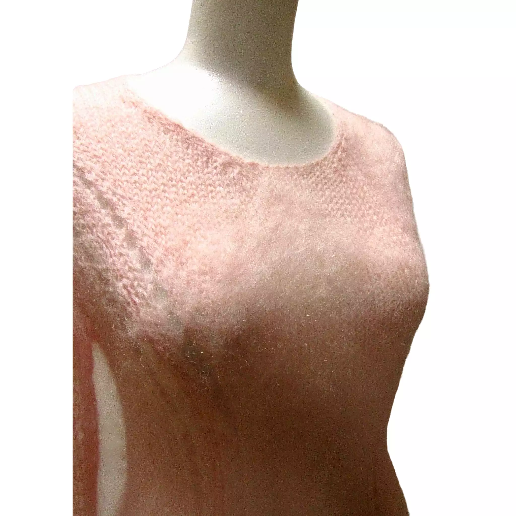 TAO Comme Des Garons Pink Mohair Sweater Dress