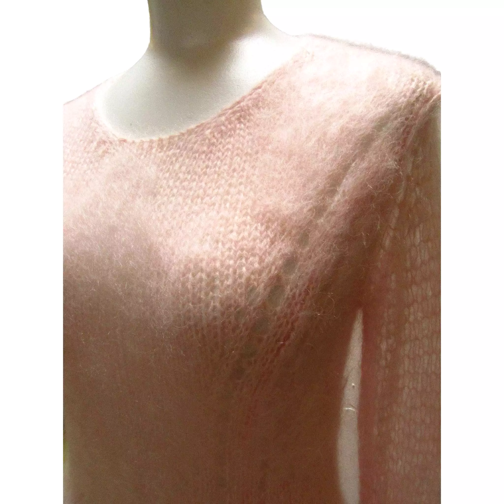 TAO Comme Des Garons Pink Mohair Sweater Dress