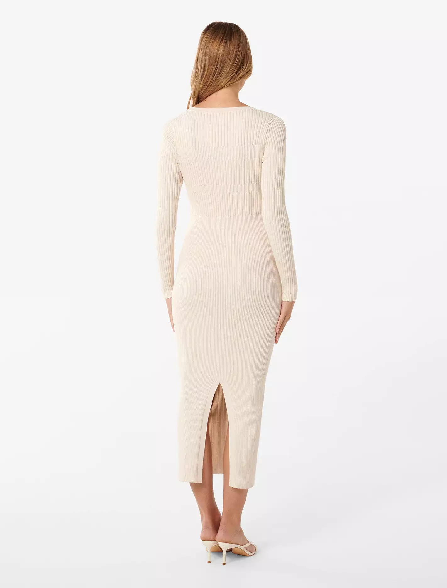 Teagan Ribbed Knit Midi Dress