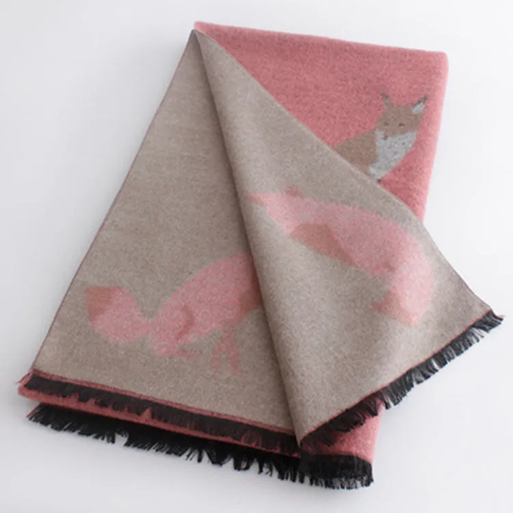 Thick Warm Jacquard Scarf