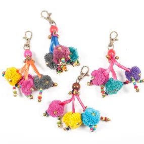 Three Pom-Pom Zipper Pull (Thailand)