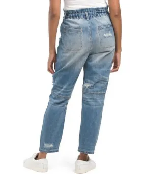 Tj Maxx High Rise Pull On Barrel Leg Jeans For Women