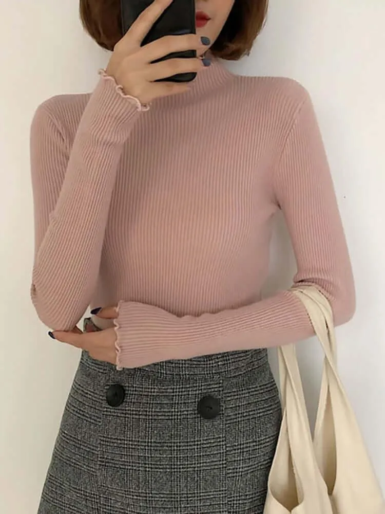 Turtleneck Women's Knitted Sweater