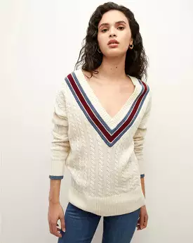 VERONICA BEARD Sibley Cable Knit Sweater