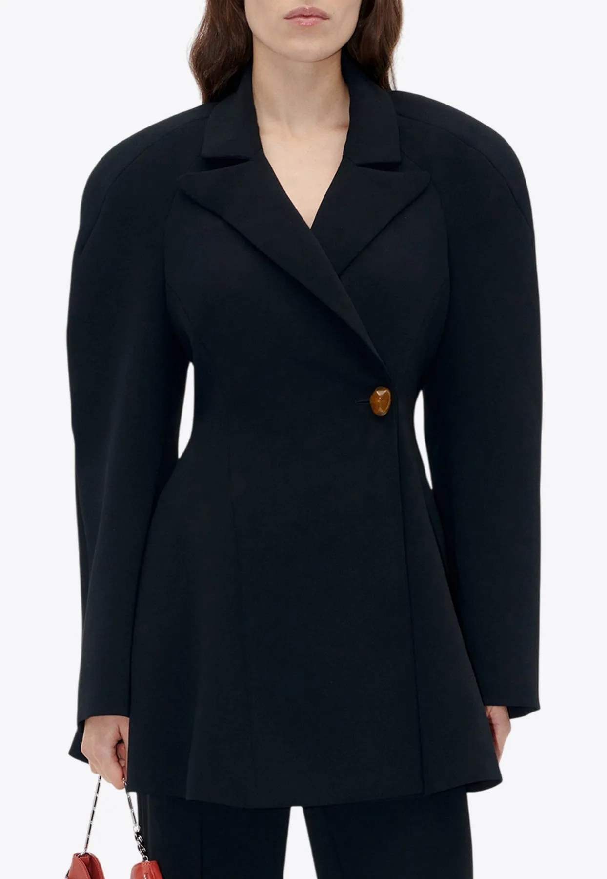 Voluminous Mini Coat Dress