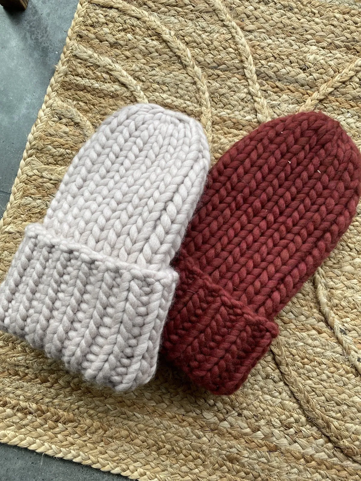 x Salchicha Hand Knit Beanies - Multi