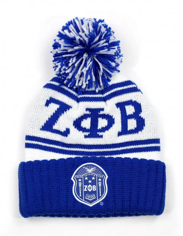 Zeta Phi Beta: Pom Pom Beanies